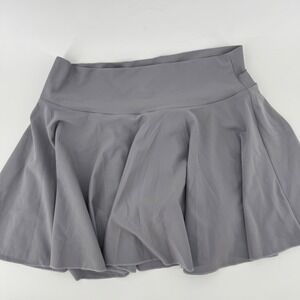 Athletic Womens XL Gray Pleated‎ Tennis Golf Running Workout Shorts Skirt Casual